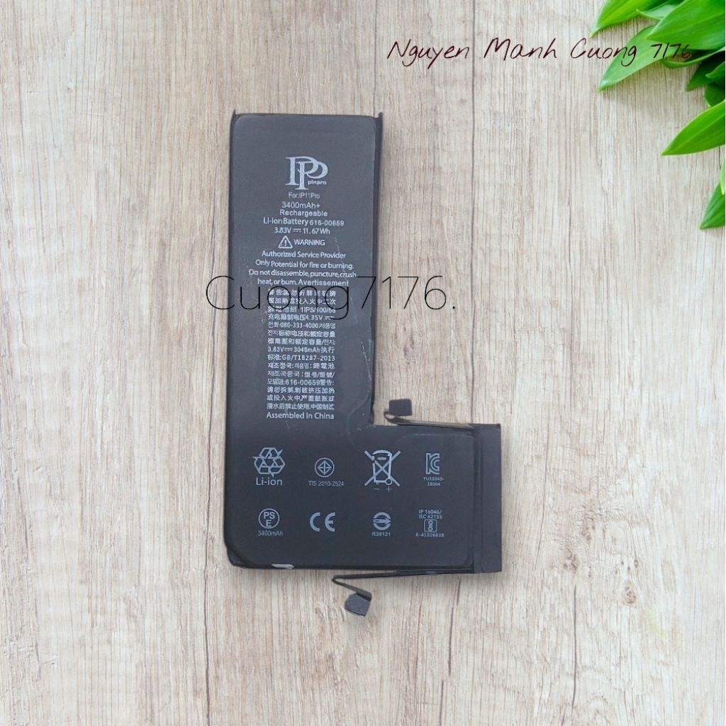 Pin Dung Lượng Cao (3400mAh) Đã Qua Sử Dụng Còn 100% Dành Cho 11 Pro Hãng PP