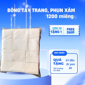 1200/1600 miếng bông lau tẩy trang kích thước 6x7cm