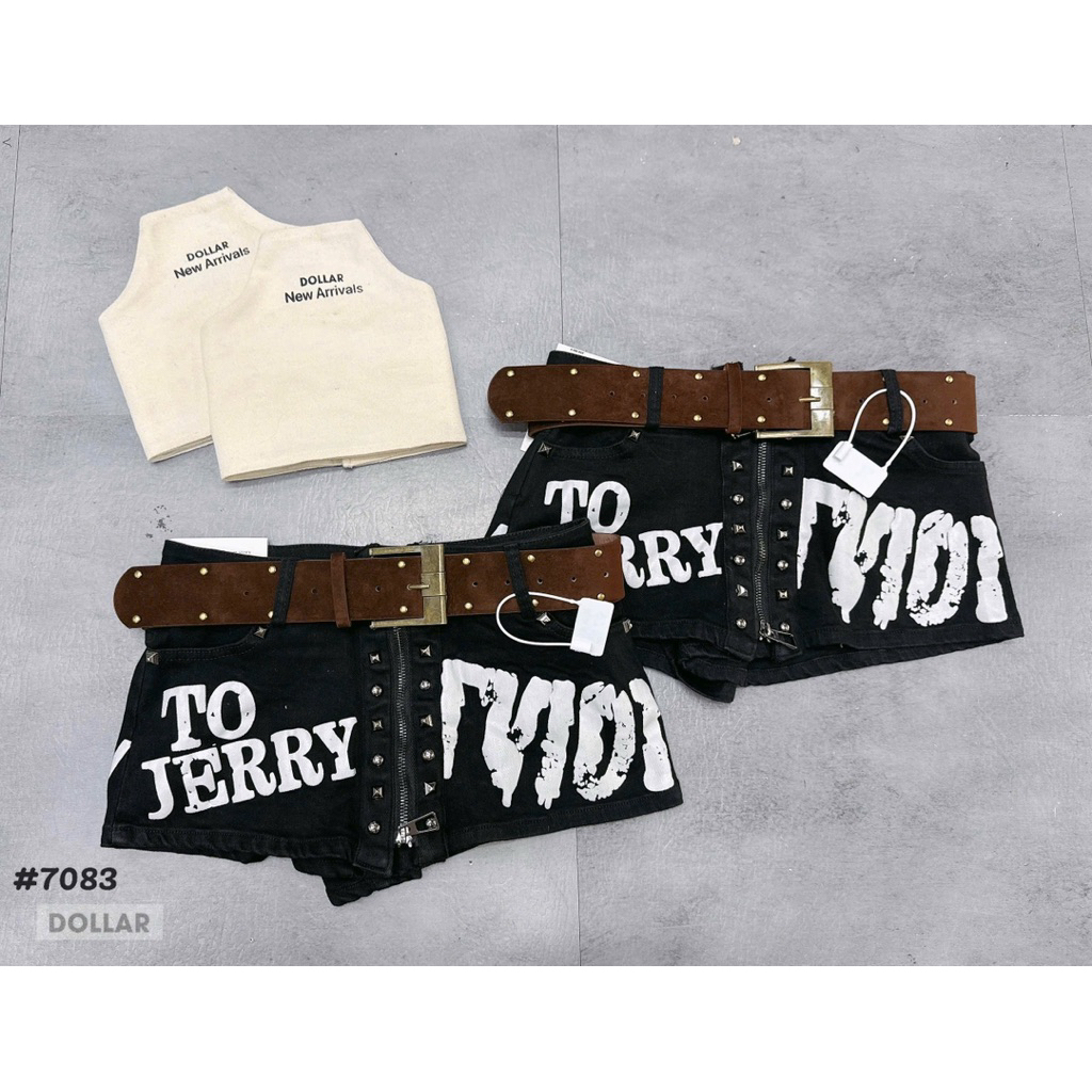 Cv bò chữ mới về kèm đai về 4 mầu Size S M L / 7083