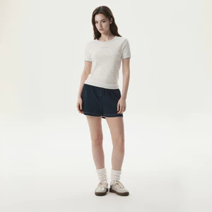 Quần WHO.A.U Eyelet Shorts (Set-Up)_WHTMG2531F
