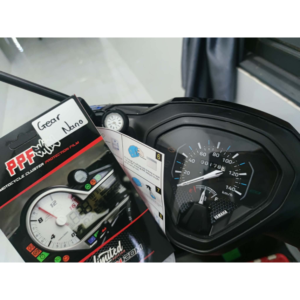 PPF YAMAHA GEAR 125 Hybrid , Yamaha gear , đã canh chữ ở giữa và khoảng nhám dưới nút