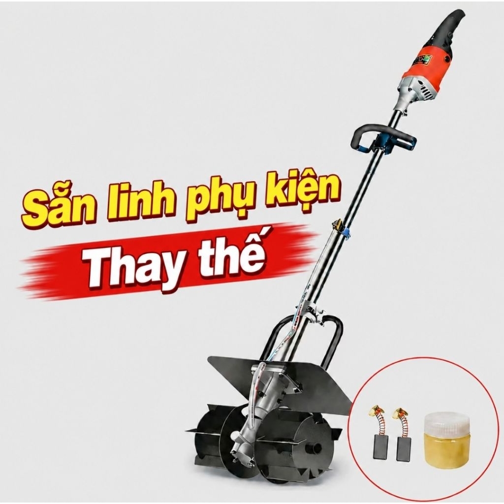 Máy đảo vữa cầm tay 4980W – Máy trộn vữa , trộn hồ 6 cấp tốc độ.Trộn nhanh, đều, không vón, dùng cho thợ xây, thợ ốp lát