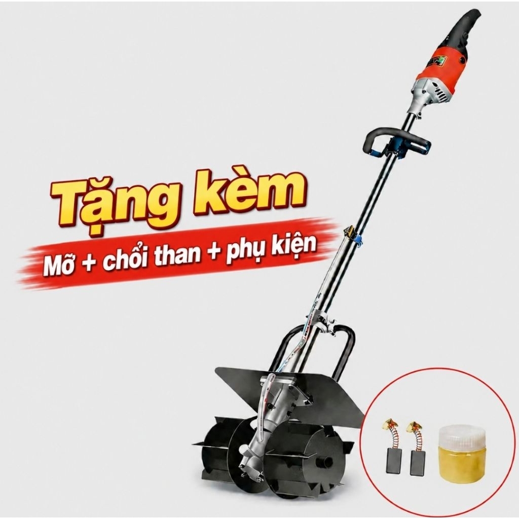 Máy đảo vữa cầm tay 4980W – Máy trộn vữa , trộn hồ 6 cấp tốc độ.Trộn nhanh, đều, không vón, dùng cho thợ xây, thợ ốp lát