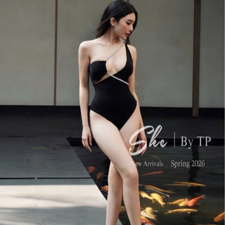 TKL1 7951 Bikini 1 mảnh chéo ngực dây đá mới về siêu hot siêu chảnh(ko kèm khoác ren ngoài)