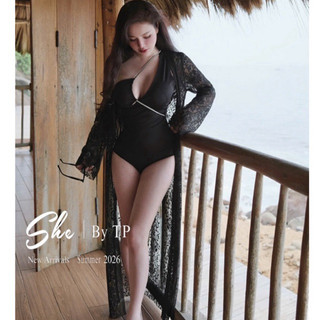 TKL1 7951 Bikini 1 mảnh chéo ngực dây đá mới về siêu hot siêu chảnh(ko kèm khoác ren ngoài)