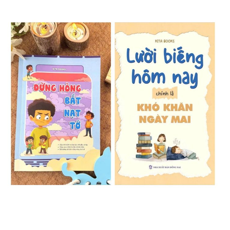 Bìa sách Combo Sự Lười Biếng Hôm Nay Chính Là Khó Khăn Ngày Mai + Đừng Hòng Bắt Nạt Tớ