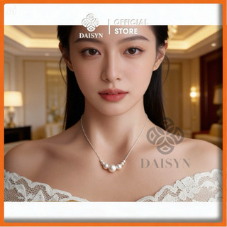 [ DAISYN ] N934 Dây chuyền ngọc trai nhân tạo ,  vòng cổ ngọc trai thuỷ tinh sang trọng cho nữ