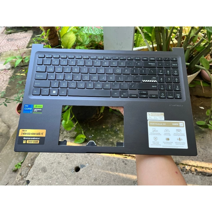 Bán Vỏ laptop ASUS Vivobook 16X OLED K3605 , Mặt C Phím LED , Hàng cũ keng như mới - chính hãng