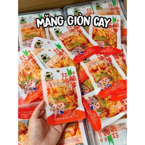 Hộp 50 Gói ( Gói 16gr)Măng cay mini tẩm vị, măng tre ngâm dầu, măng xốt cay ngọt ăn liền Tứ Xuyên