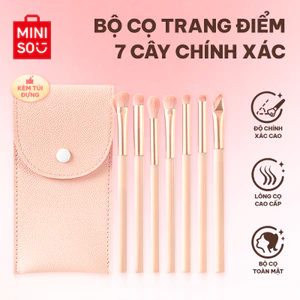Set 7 cọ trang điểm MINISO tán phấn má hồng phấn phủ che khuyết điểm phấn mắt tiện