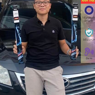 Gạt Mưa Vista Thân Mềm Cao Cấp - Ecoflat - Tiêu Chuẩn Cho Xe Ô Tô Peugeot 3008 - Lưỡi Silicon - Tiêu Chuẩn Châu Âu