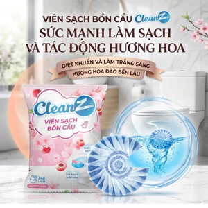 Viên thả bồn cầu CleanZ 50g làm sạch hoàn toàn những vết bẩn ố vàng khử mùi hôi khó chịu trong toilet