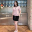 Set chân váy nữ GUNO cổ tròn phối màu thời trang vải cotton thơm mát 26VG48