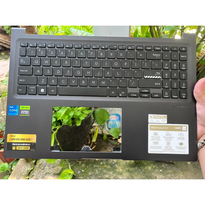 Vỏ laptop ASUS Vivobook 16X OLED K3605 , Mặt C Phím LED , Hàng cũ zin theo máy - chính hãng