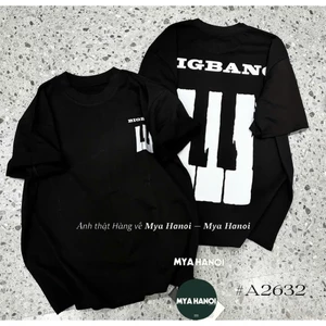 Áo PHÔNG NAM NỮ Unisex 𝗕𝗜𝗚𝗕𝗔𝗡𝗚 𝘅 𝗠𝘆𝗮 𝗛𝗮𝗻𝗼𝗶 unisex TRẮNG ĐEN FORM RỘNG Chất Cotton
