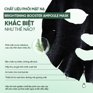 [Hộp] Mặt nạ dưỡng sáng, làm dịu và dưỡng ẩm 25G BRIGHTENING BOOSTER AMPOULE MASK 25G BIBALA