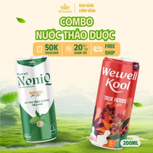 Combo Nước thảo dược 3 Wewell Kool + 3 Wewell NoniQ