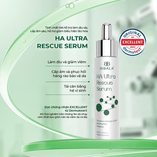 [MỚI] Tinh chất Hyaluronic Acid giảm viêm ngứa, cấp ẩm sâu, ngăn ngừa lão hóa - HA ULTRA RESCUE SERUM 30ML BIBALA