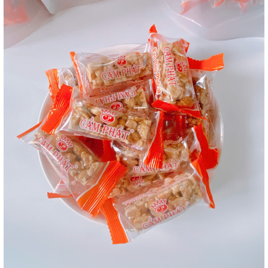 100g Kẹo Đậu phộng  Cẩm Phát _Ít Ngọt_Kẹo Tết_ăn vặt, food, ngon