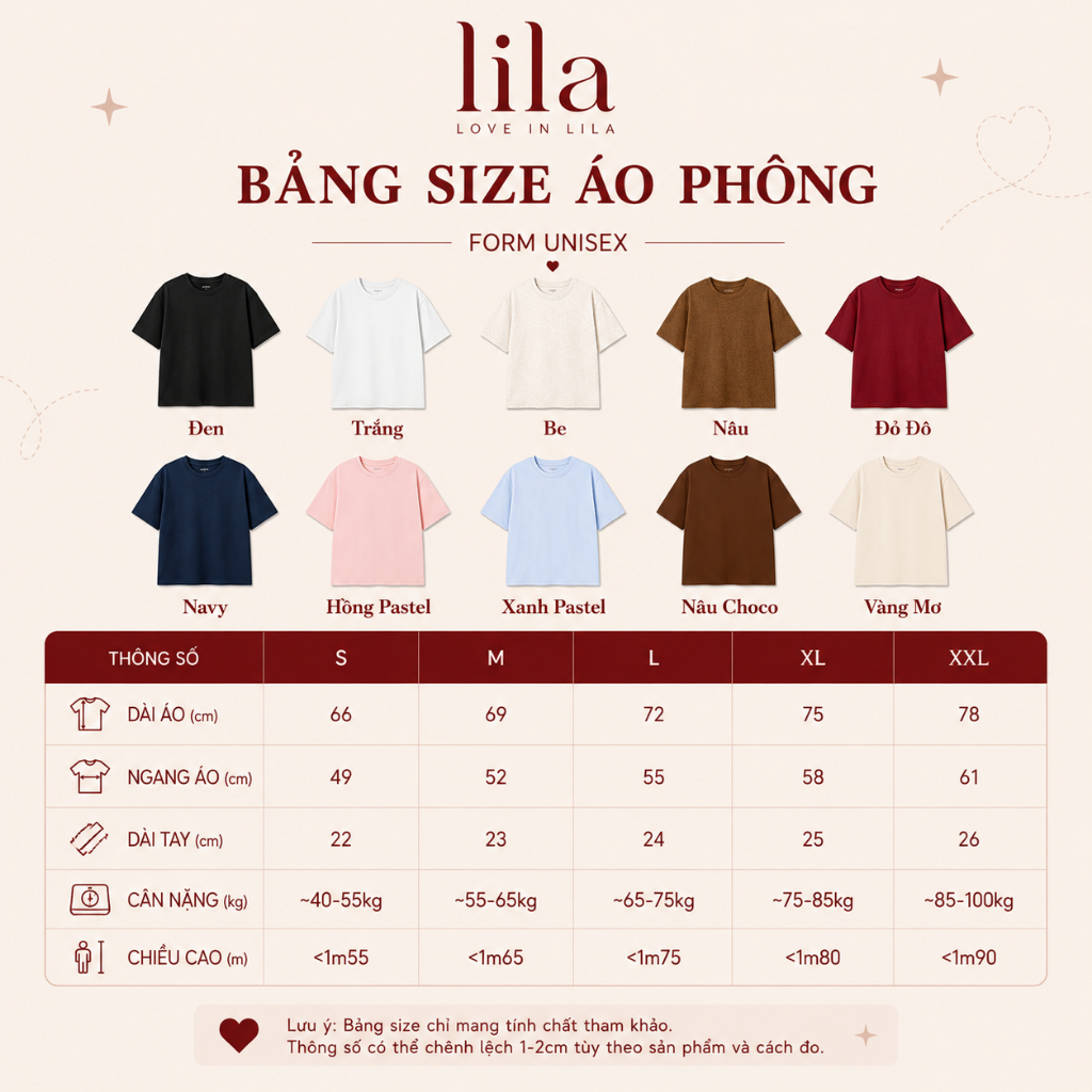 Áo phông đôi Tee cake & coffee LILA áo thun couple cổ tròn vải Premium cotton quà tặng bạn trai bạn gái ý nghĩa