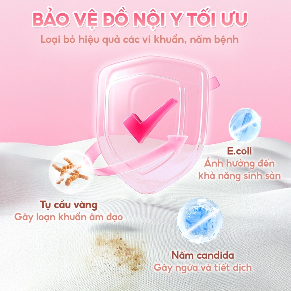 Nước Giặt Đồ Lót Sinh Học TopGia Khử Mùi Kháng Khuẩn 99% An Toàn Với Da Nhạy Càm, Chai 520ml