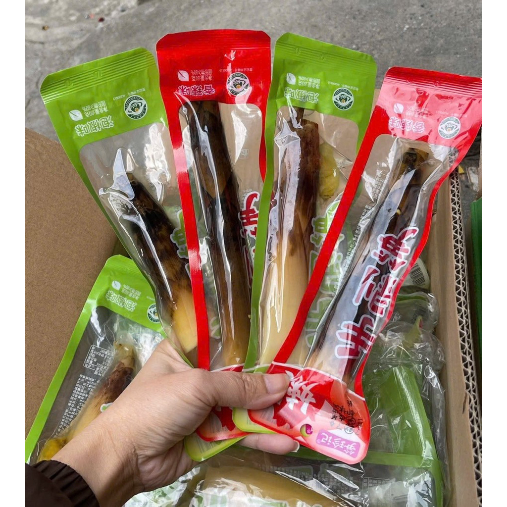 Bịch 10 /20 Gói Măng Trúc Một Cây Chua Cay Tứ Xuyên Nguyên Vỏ 80gr
