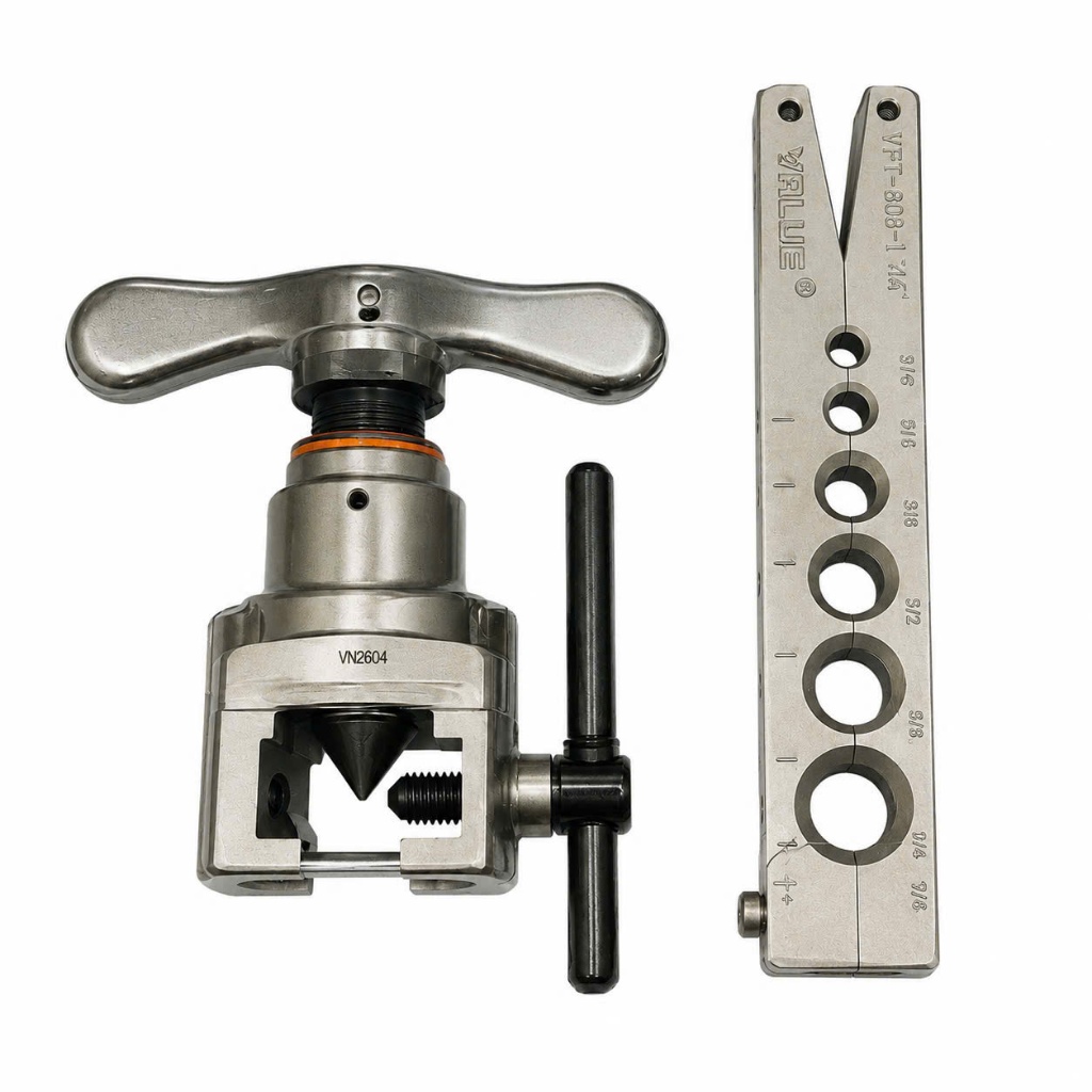 Bộ loe ống đồng VALUE VFT-808L-IN chính hãng 1/4” đến 3/4” - Dụng cụ loe ống điều hòa chuyên nghiệp