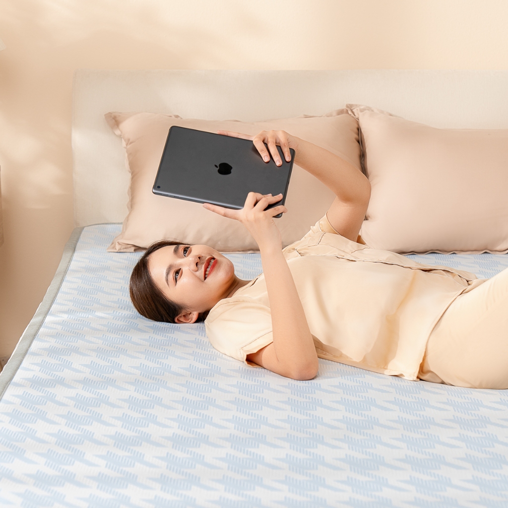 Chiếu điều hòa làm mát Wave 5D - Chiếu mát, Chiếu hè, Chiếu chần bông êm ái