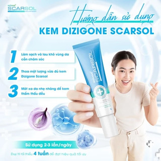 Kem Dizigone Scarsol: Kem mờ thâm sẹo, làm đều màu da, phục hồi da - Tuýp 15g