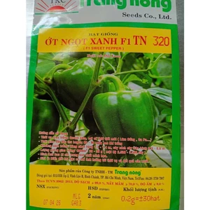 Hạt Giống Ớt Ngọt Xanh 0,2gr ( khoảng 30 hạt), Ớt Đà Lạt, Rau Ăn Quả Trang Nông TN 320, Hạt Nảy Mầm Nhanh, Mạnh