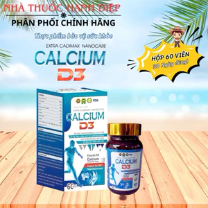 Viên uống tăng chiều cao CALCIUM D3 bổ sung Canxi, giúp tăng chiều cao từ 8 > 25 tuổi- Hộp 60 viên dùng 1 tháng