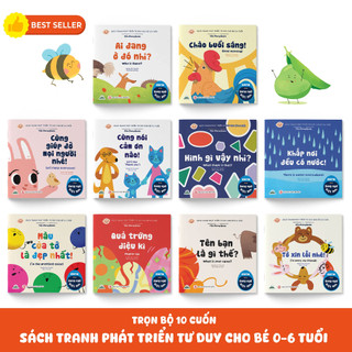[TẶNG SÁCH KỂ CHUYỆN] Combo 10 Quyển Sách Song Ngữ Việt Anh& Combo 4 Quyển Thơ, Truyện, Đồng Dao, Câu Đố
