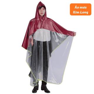 Áo Mưa Cánh Dơi Cao Cấp Dành Cho Cả Nam Và Nữ 2 Da Nửa Gương Có Viền