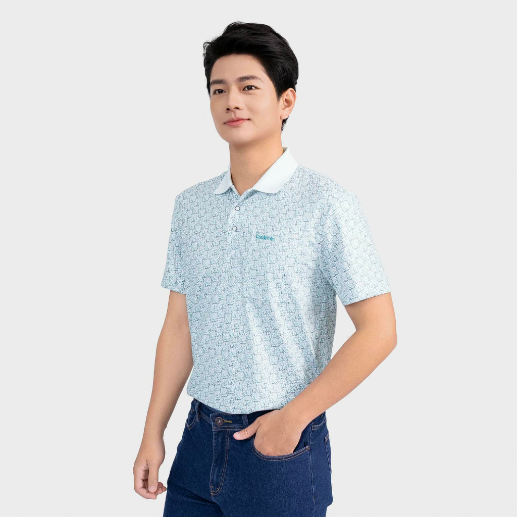 Áo Polo Nam Insidemen Regular Polyester họa tiết độc đáo, vải co giãn IPS246AS0