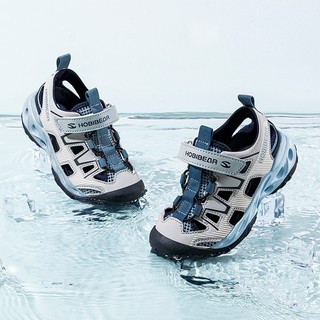 Giày sandal HOBIBEAR EK1303 Blue bít gót dành cho bé trai đi học đi chơi