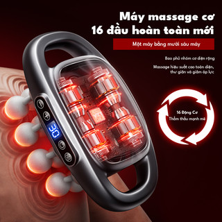 Máy Massage Lưng VTT 16 Đầu Trị Liệu, Giảm Đau Mỏi Vai Gáy Chuyên Sâu Cho Dân Văn Phòng, Pin Trâu, Vận Hành Êm