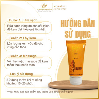 Kem chống nắng dưỡng da, SPF50 PA +++ Wleza