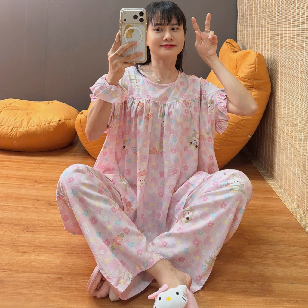 (COMBO 4 MÓN 43-98KG) Bộ tole cánh dơi, hàng F21 may kỹ 43-98kg - Nocnhamacdobo