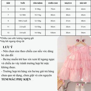 Váy chữ A dáng babydoll xòe tầng thời trang bé gái mùa hè tơ thêu hoa xinh xắn D1339 Bí Ngô Nhỏ