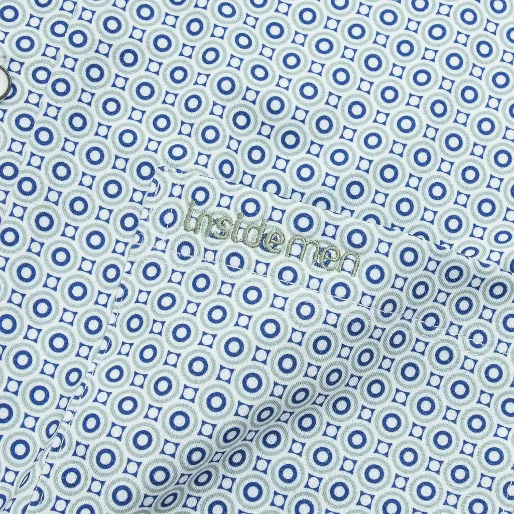 Áo Polo Nam Insidemen Regular họa tiết in tràn áo, dáng suông, co giãn nhẹ IPS245AS0