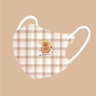 SET 10c Khẩu Trang 3D 4D có nẹp mũi cho bé hoạt hình Capy đáng yêu mới nhất 2026.Khẩu trang trẻ em