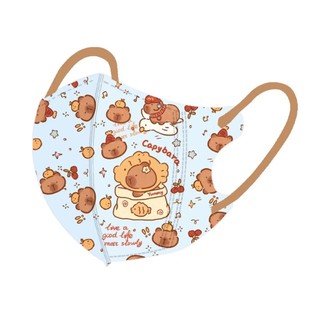 SET 10c Khẩu Trang 3D 4D có nẹp mũi cho bé hoạt hình Capy đáng yêu mới nhất 2026.Khẩu trang trẻ em