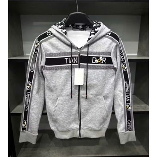Áo Khoác 02 Hoodie Zip Mũ Thêu Chữ Lót Vân Nhung Dày Dặn Không Xù 02