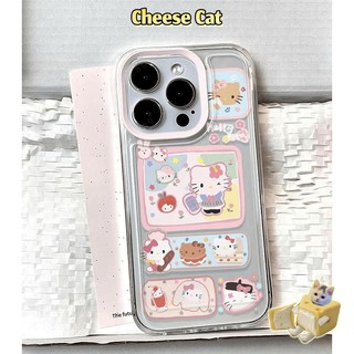 Hình minh họa mèo con dễ thương Ốp lưng tương thích với iPhone 14 13 12 11 Xs 15 16 17 Pro Max 7 8 Plus SE Ốp bảo vệ mềm