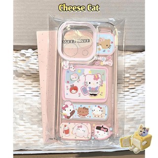 Hình minh họa mèo con dễ thương Ốp lưng tương thích với iPhone 14 13 12 11 Xs 15 16 17 Pro Max 7 8 Plus SE Ốp bảo vệ mềm