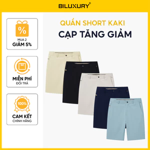 Quần Ngố Kaki Nam 1QNKT602 Biluxury Bền Màu Chống Nhăn Kháng Khuẩn