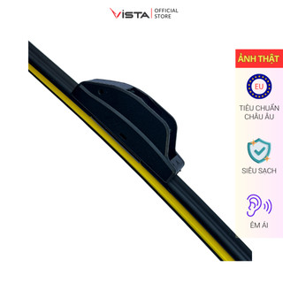 Gạt Mưa Vista Thân Mềm Cao Cấp - Ecoflat - Tiêu Chuẩn Cho Xe Ô Tô Hyundai GETZ - Lưỡi Silicon - Tiêu Chuẩn Châu Âu