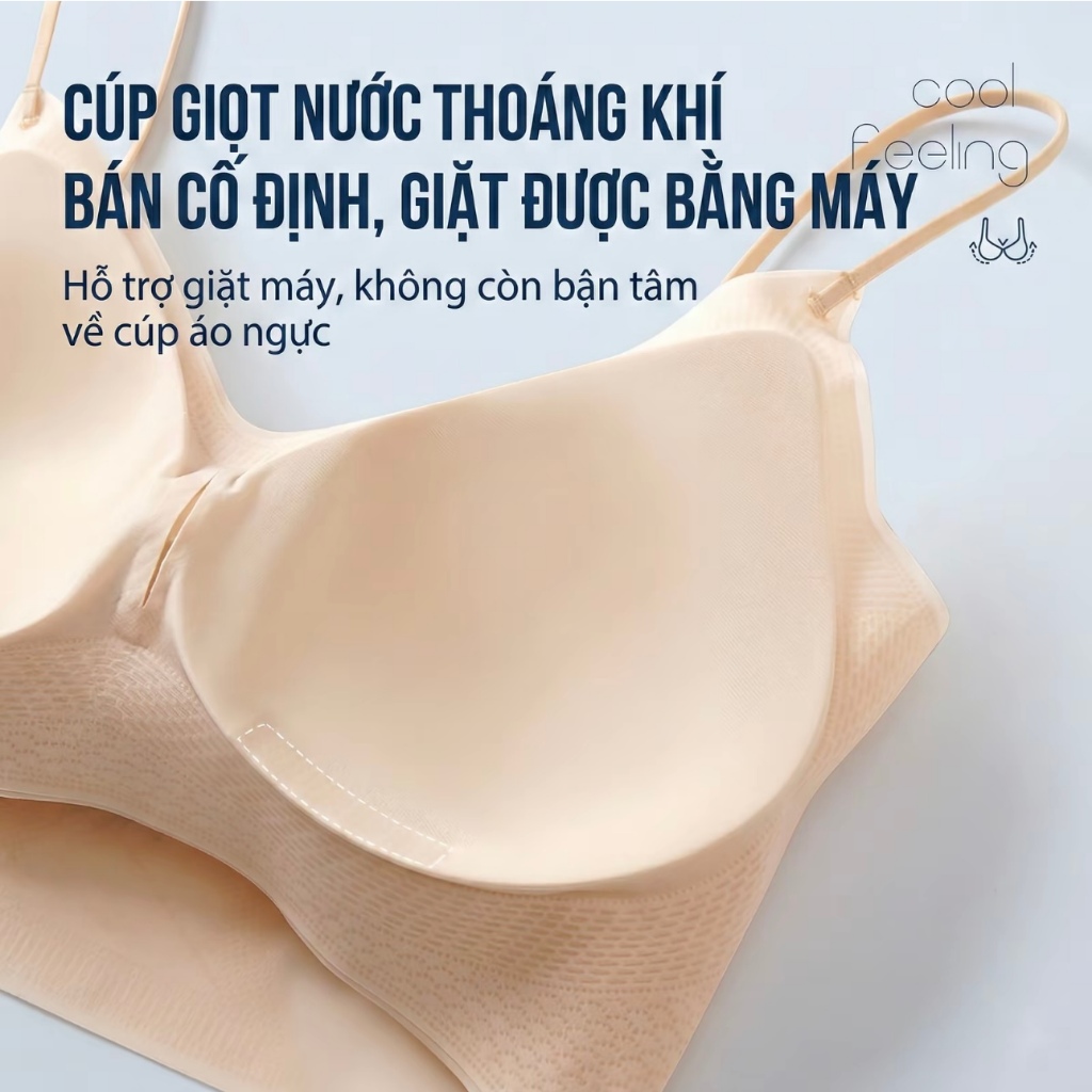 Áo lót su nữ nâng vòng 1 không gọng áo bra chất su mỏng có mút đệm dày và đệm mỏng tròn gom quả chống xệ hạn chế ngấn mỡ