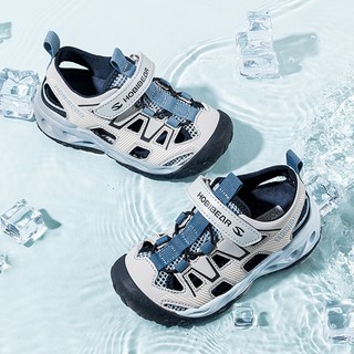 Giày sandal HOBIBEAR EK1303 Blue bít gót dành cho bé trai đi học đi chơi