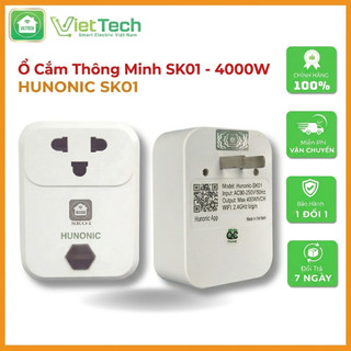 Ổ Cắm Wifi Thông Minh Hunonic, Ổ Cắm Hẹn Giờ, Điều Khiển Từ Xa Qua Điện Thoại